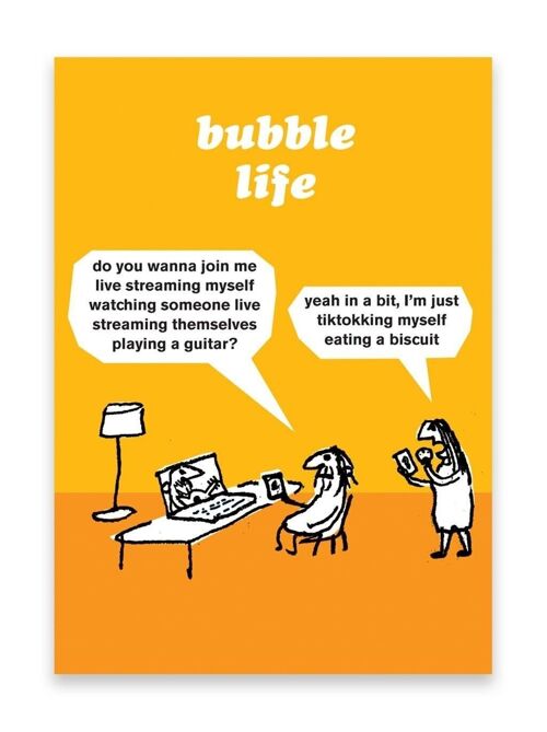 Funny Bubble Life Poster by Modern Toss