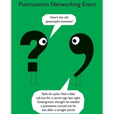 Funny Apostrophe Business Poster by Modern Toss