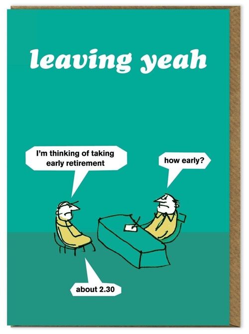 Funny Early Retirement Card