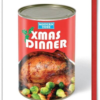 Tarjeta de Navidad divertida - Cena de Navidad
