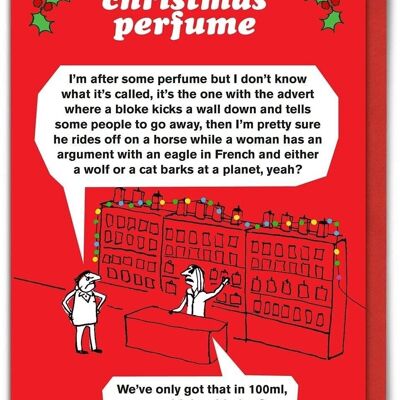 Perfume de Navidad Tarjeta de Navidad