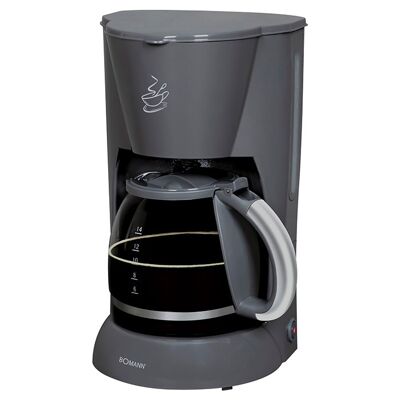 Cafetera 12-14 tazas 1.5L Bomann KA183CB-gris