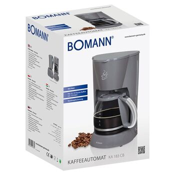 Cafetière 12-14 tasses 1,5L Bomann KA183CB-gris 6