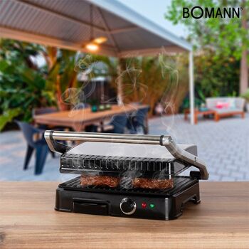 Plancha Gril et panini Bomann KG2242CB-noir 4