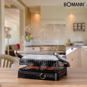 Plancha Gril et panini Bomann KG2242CB-noir 5