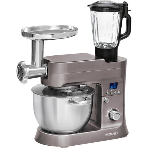 Robot patissier multifonction 4 en 1 - 6,2 L 1200W Bomann KM1395CB-titan