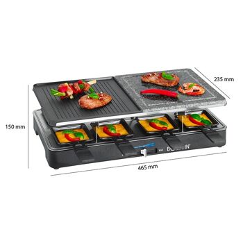 Raclette gril 8 personnes Bomann RG2279CB-noir 2