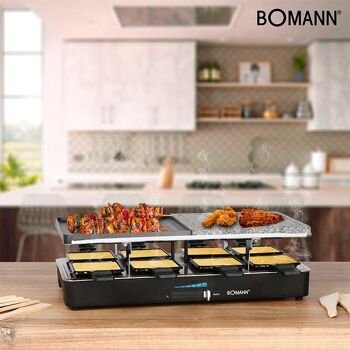 Raclette gril 8 personnes Bomann RG2279CB-noir 7