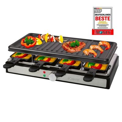 Parrilla raclette 8 personas Bomann RG6039CB-negra