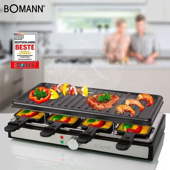 Raclette gril 8 personnes Bomann RG6039CB-noir 9