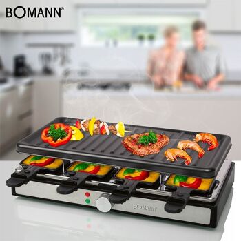 Raclette gril 8 personnes Bomann RG6039CB-noir 10