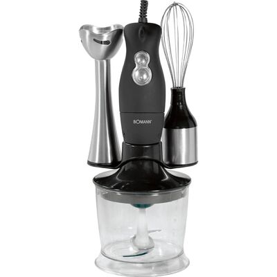 Bomann SMS349CB 200W Stainless Steel Blender + Beater + Whisk