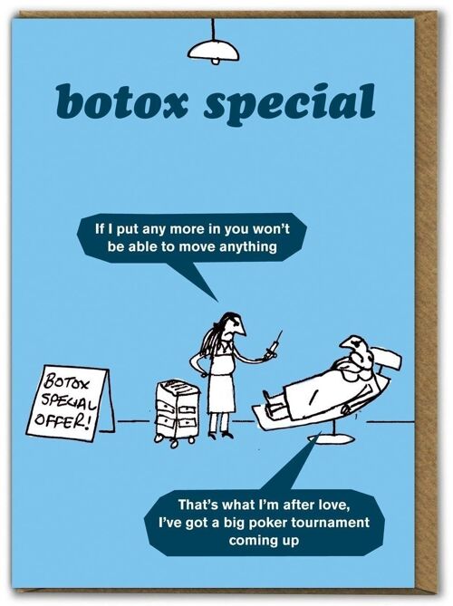 Funny Birthday Card - Botox Special by Modern Toss
