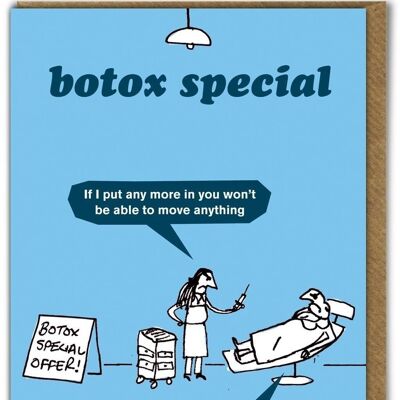 Tarjeta de cumpleaños divertida - Botox especial de Modern Toss