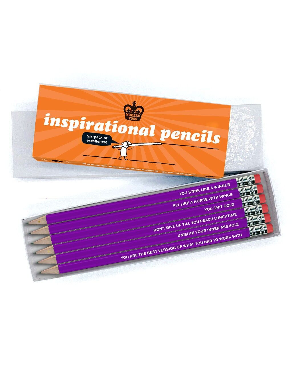 Regalo divertente - Set di matite Modern Toss (2a edizione) in confezione regalo