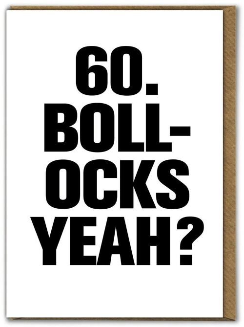 Funny Card - 60 Bollocks yeah