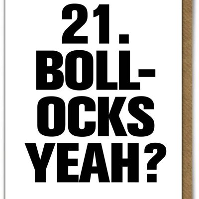 Funny Card - 21 Bollocks yeah