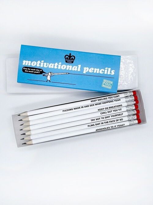 Modern Toss Motiviational Pencil Set
