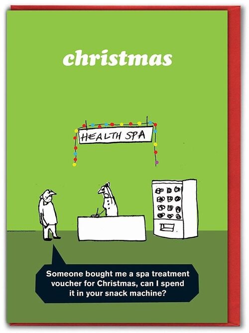 Spa Voucher Christmas Card