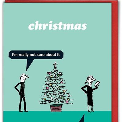 Carte de Noël de styliste d'arbre