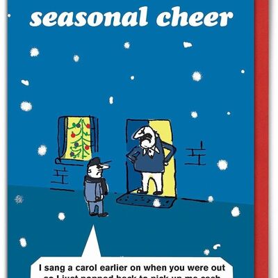 Cartolina di Natale Carol Singer