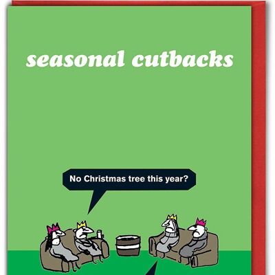 Cartolina di Natale con albero riciclato