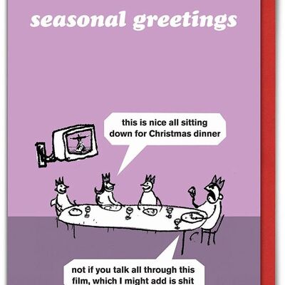 Cartolina di Natale per la cena di Natale