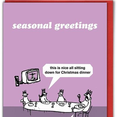 Weihnachtsessen Weihnachtskarte
