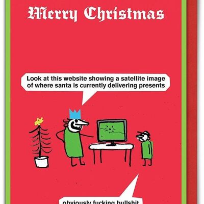 Santa Website Weihnachtskarte
