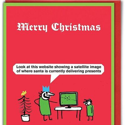 Santa Website Weihnachtskarte