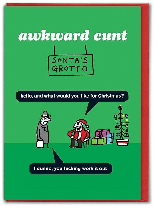 Awkward Cunt Christmas Card
