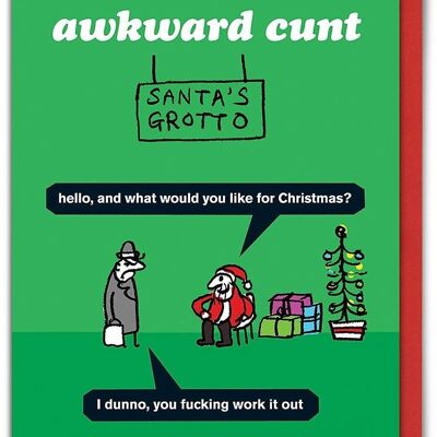 Awkward Cunt Christmas Card