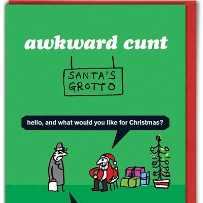 Cartolina di Natale fica imbarazzante