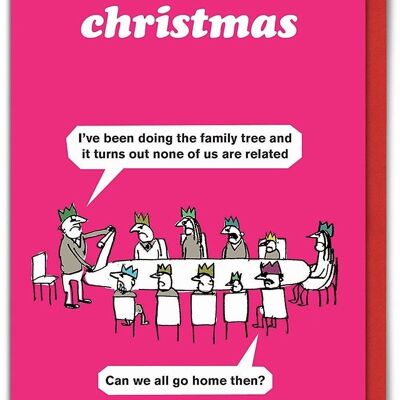 Stammbaum-Weihnachtskarte