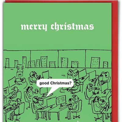 Buena tarjeta de navidad