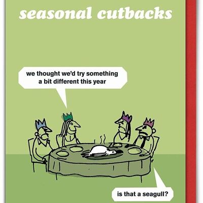 Seagull Cutbacks Christmas Card