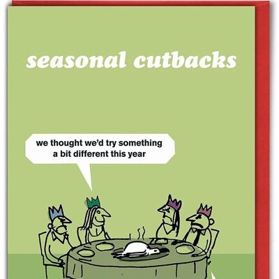 Tarjeta de Navidad de Seagull Cutbacks