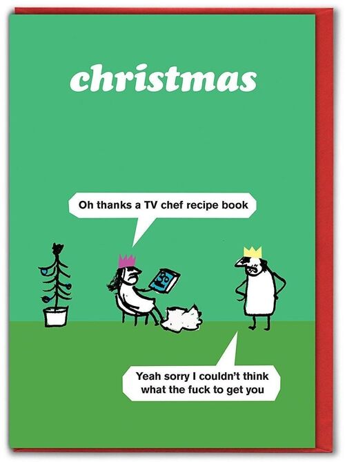 Recipe Book Christmas Card