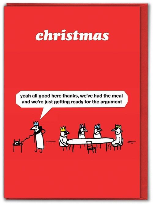 Christmas Argument Christmas Card