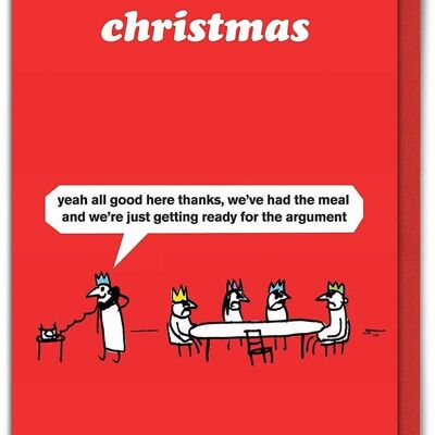 Weihnachtsargument Weihnachtskarte