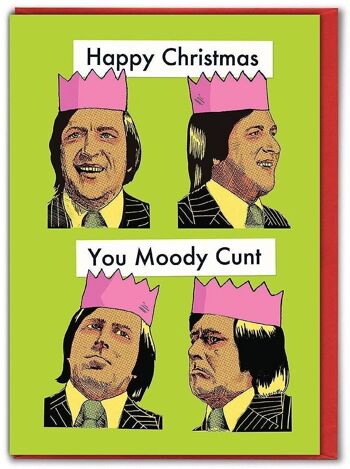 Carte de Noël humoristique Moody Cunt par Modern Toss 1