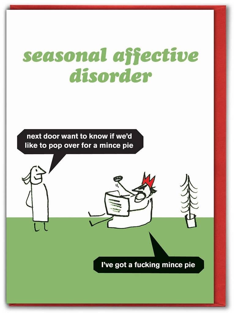 Cartolina di Natale SAD Mince Pie