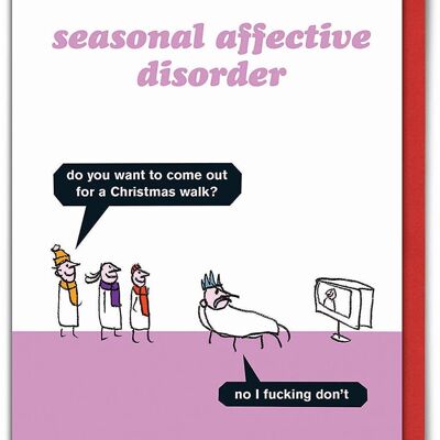SAD Christmas Walk Funny Christmas Card by Modern Toss