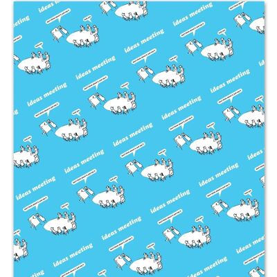 Ideas Meeting Gift Wrap **Pack of 2 Sheets Folded**