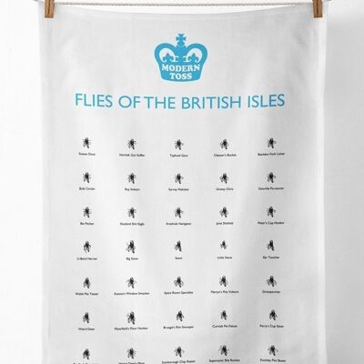 Flies of the British Isles Geschirrtuch