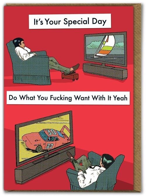 Funny Do What You Want Card by Modern Toss
