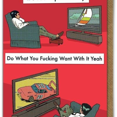 Funny Do What You Want Card by Modern Toss