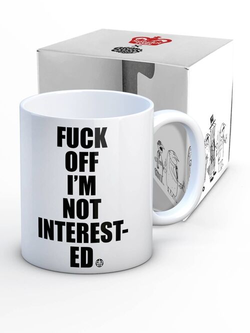Fuck Off Not Interested Modern Toss Mug