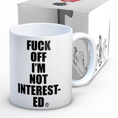 Fuck Off Not Interested Modern Toss Mug