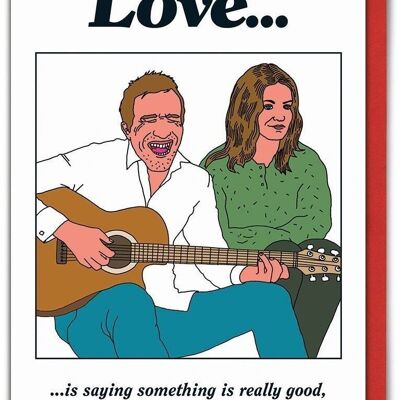Amor realmente buena tarjeta de San Valentín